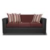 Juego de Living Innovamuebles Invictus Sofá 3 Cuerpos + Dos Pouf 1 Cuerpo Burdeo