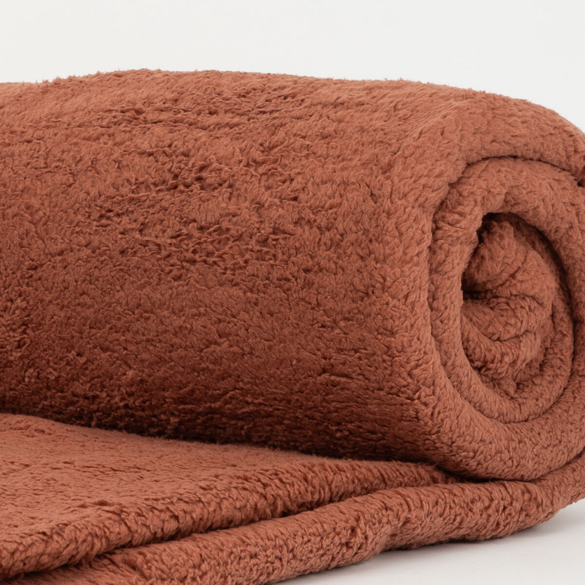 Frazada Sherpa Color Casanova 1,5 Plazas