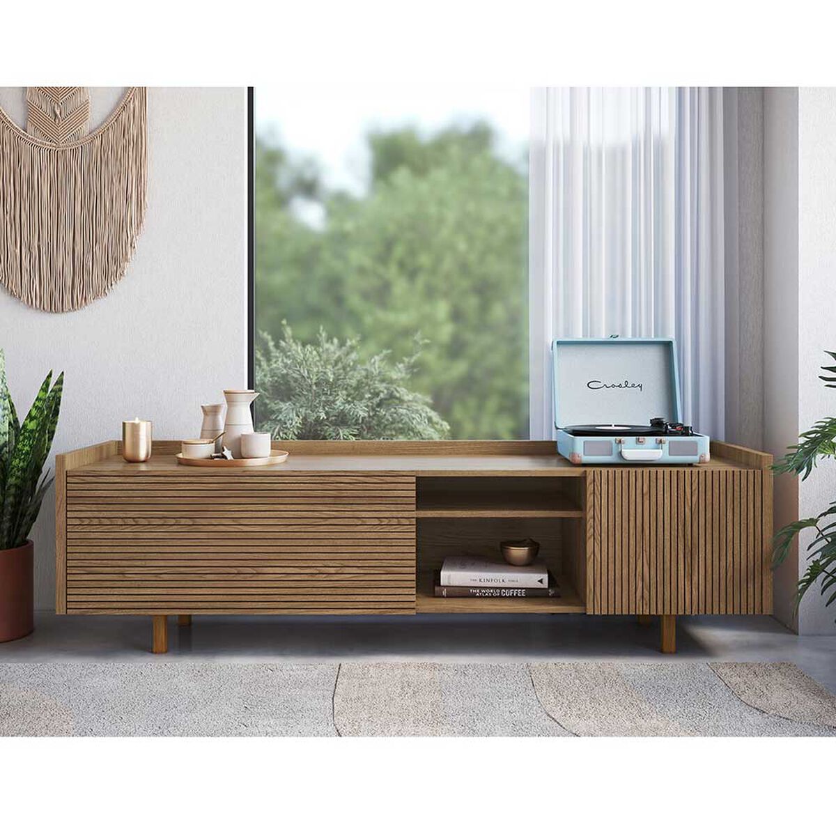 Rack TV Amuv Camel Hasta 70" Café