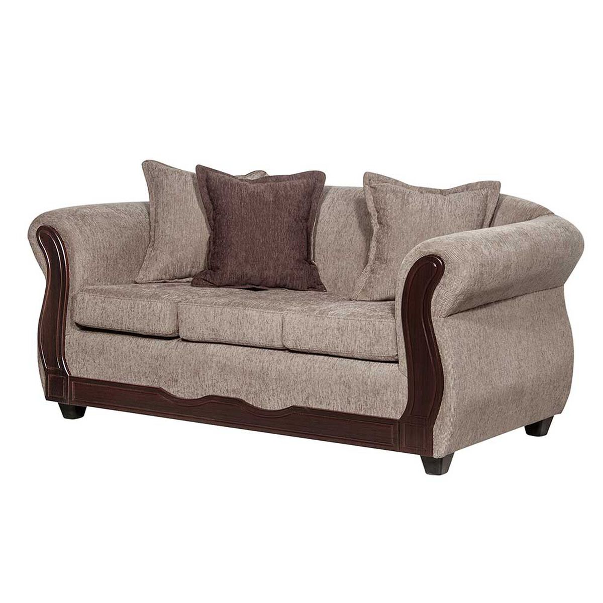 Juego de Living Black Factory Barcelona 6 Cuerpos Beige