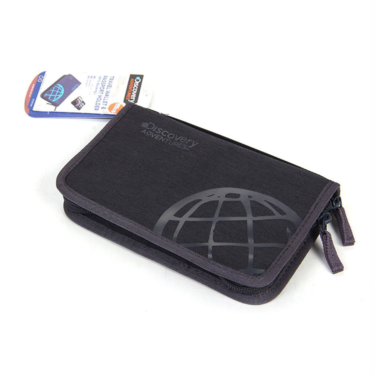 Porta Documentos Rfid Negro Discovery Adventure