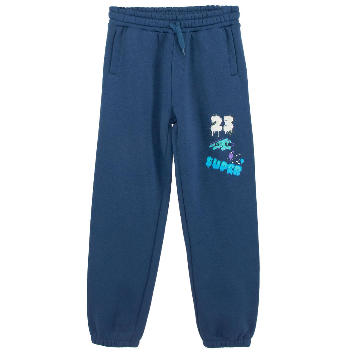 Pantalón Buzo de Algodón Niño Chess
