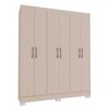 Clóset Vekkahome Roma 6 Puertas 1 Cajón Beige