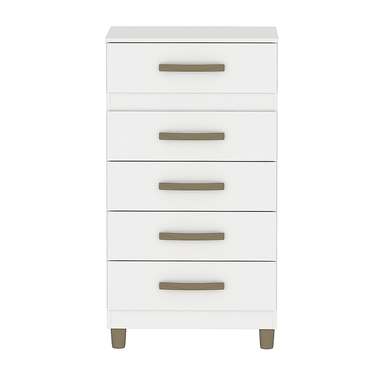 Cómoda Vekkahome Malta 5 Cajones Blanco