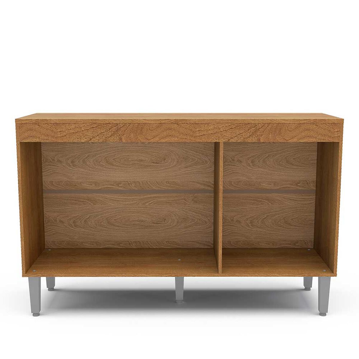 Mueble de Cocina Base Vekkahome Opie 2 Cajones 3 Puertas Gris