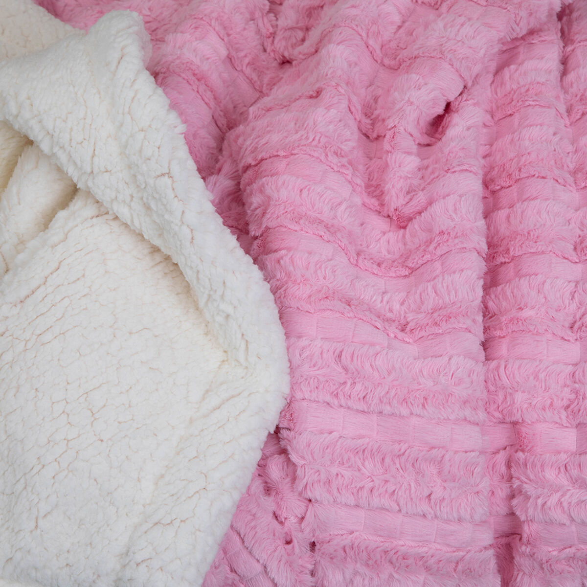 Manta de Poliéster Doral 1 Plaza Deluxe Rosa