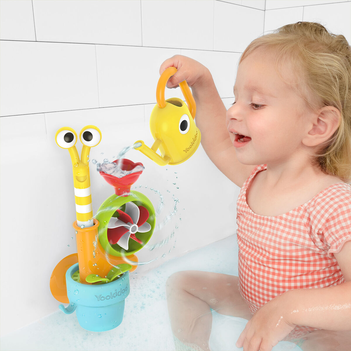 Juego de Ba&ntilde;o Caracol de Agua Infantil Beb&eacute; Ni&ntilde;o Ni&ntilde;a Tina Yookidoo