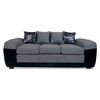 Juego de Living Elegant Detail Houston Sofá 3 Cuerpos + Dos Sitiales Gris