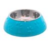 Plato Huellitas Celeste Para Perro L Mascan