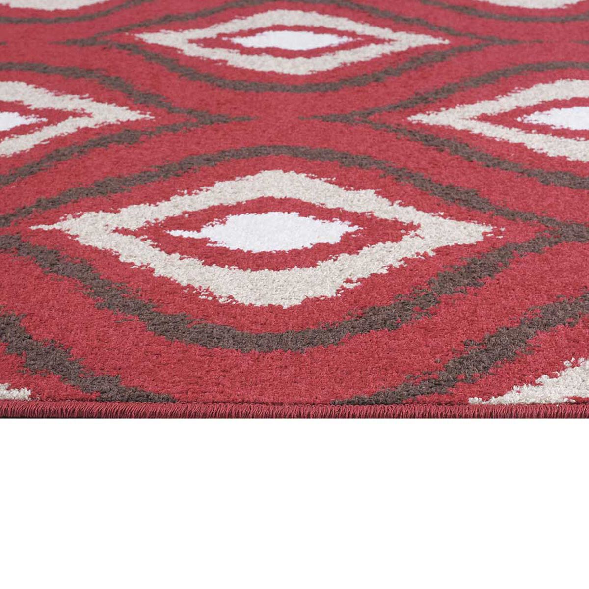 Alfombra Dib Kaleb 50 x 90 cm Rojo