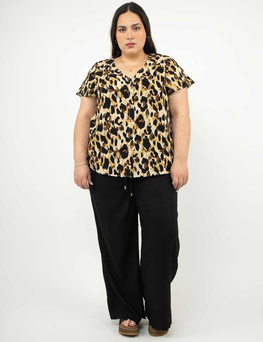 Blusa Manga Corta Mujer Extralindas