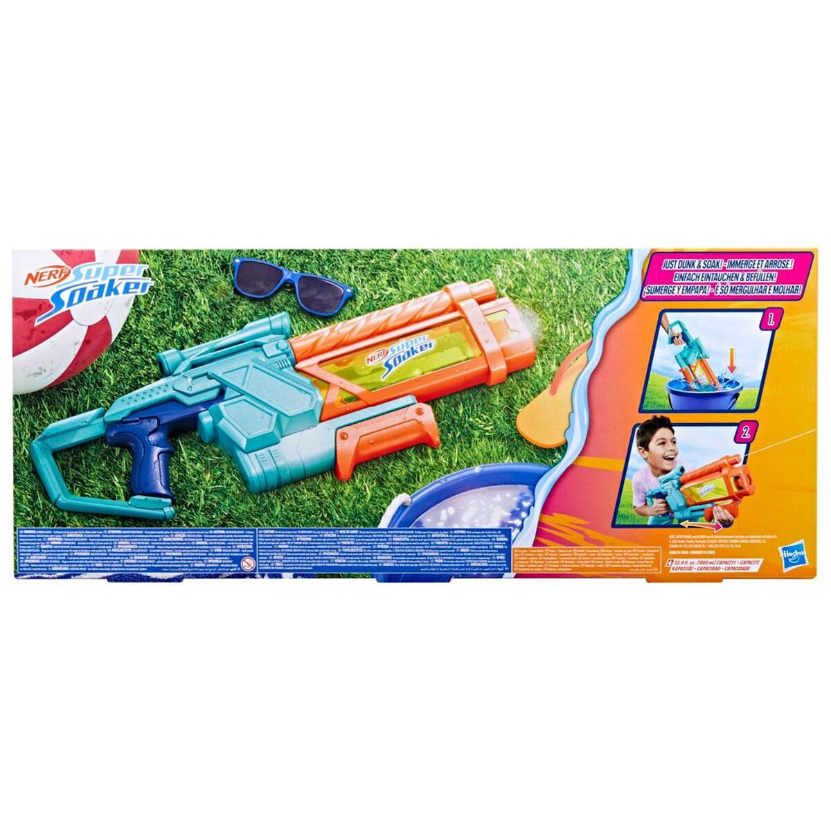 Lanzador de Agua Super Soaker Mega Dunk-Fill Nerf