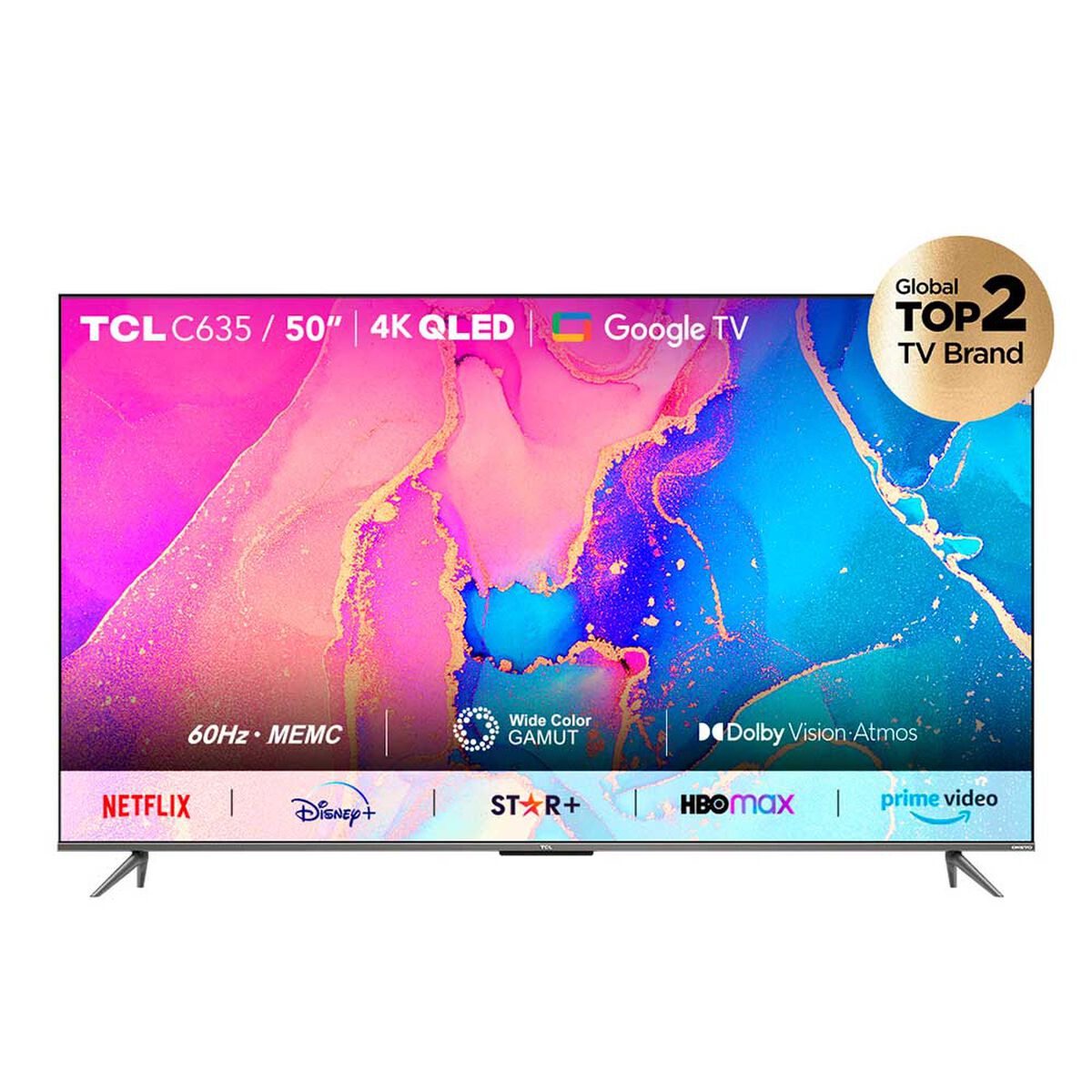 QLED 50" TCL 50C635 Smart TV 4K UHD