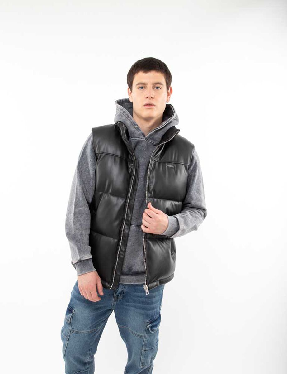 Chaqueta Ecocuero Sin Mangas Hombre Fiorucci