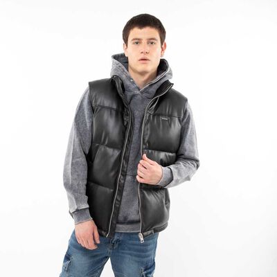 Chaqueta Ecocuero Sin Mangas Hombre Fiorucci