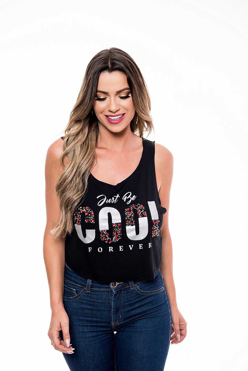 Polera Sin Mangas Mujer Rock Caviar