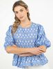 Blusa Estampada Manga Corta Mujer Alma