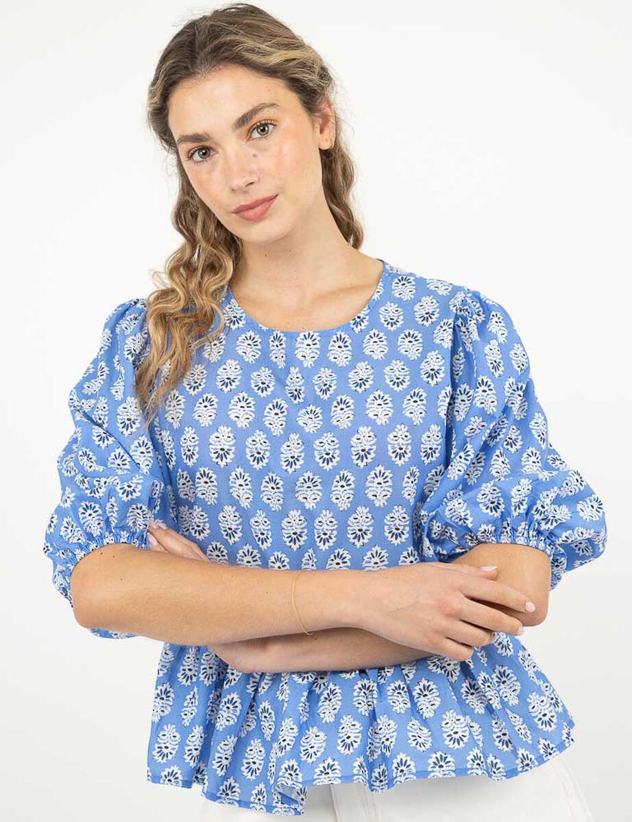 Blusa Estampada Manga Corta Mujer Alma