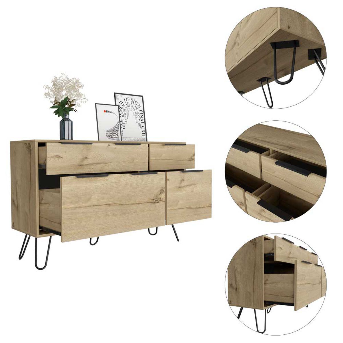 Cómoda TuHome Concept D 3 Cajones