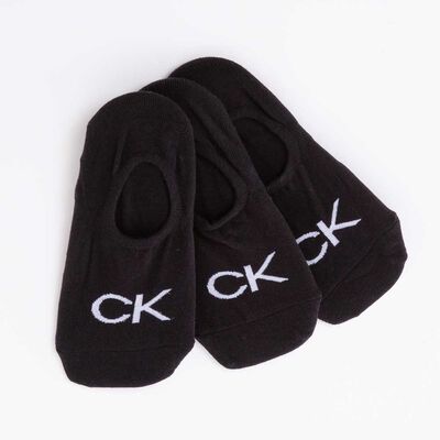 Pack 3 Calcetas de Algodón Negro Mujer Calvin Klein