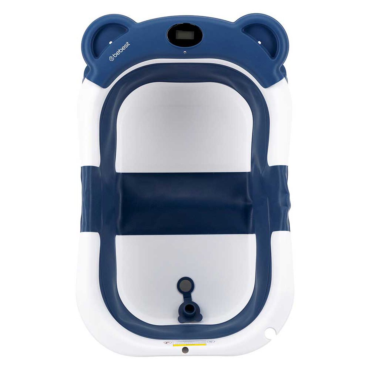Bañera Plegable Smart Bear Azul con Termómetro Bebsit