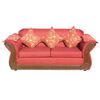 Juego de Living Almore Irlanda Sofá 2 Cuerpos + Dos Sillones 1 Cuerpo Rojo