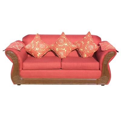 Imagen 2 del producto Juego de Living Almore Irlanda Sofá 2 Cuerpos + Dos Sillones 1 Cuerpo Rojo