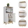 Mueble para Microondas TuHome Bi Color Blanco Duna 2 Puertas