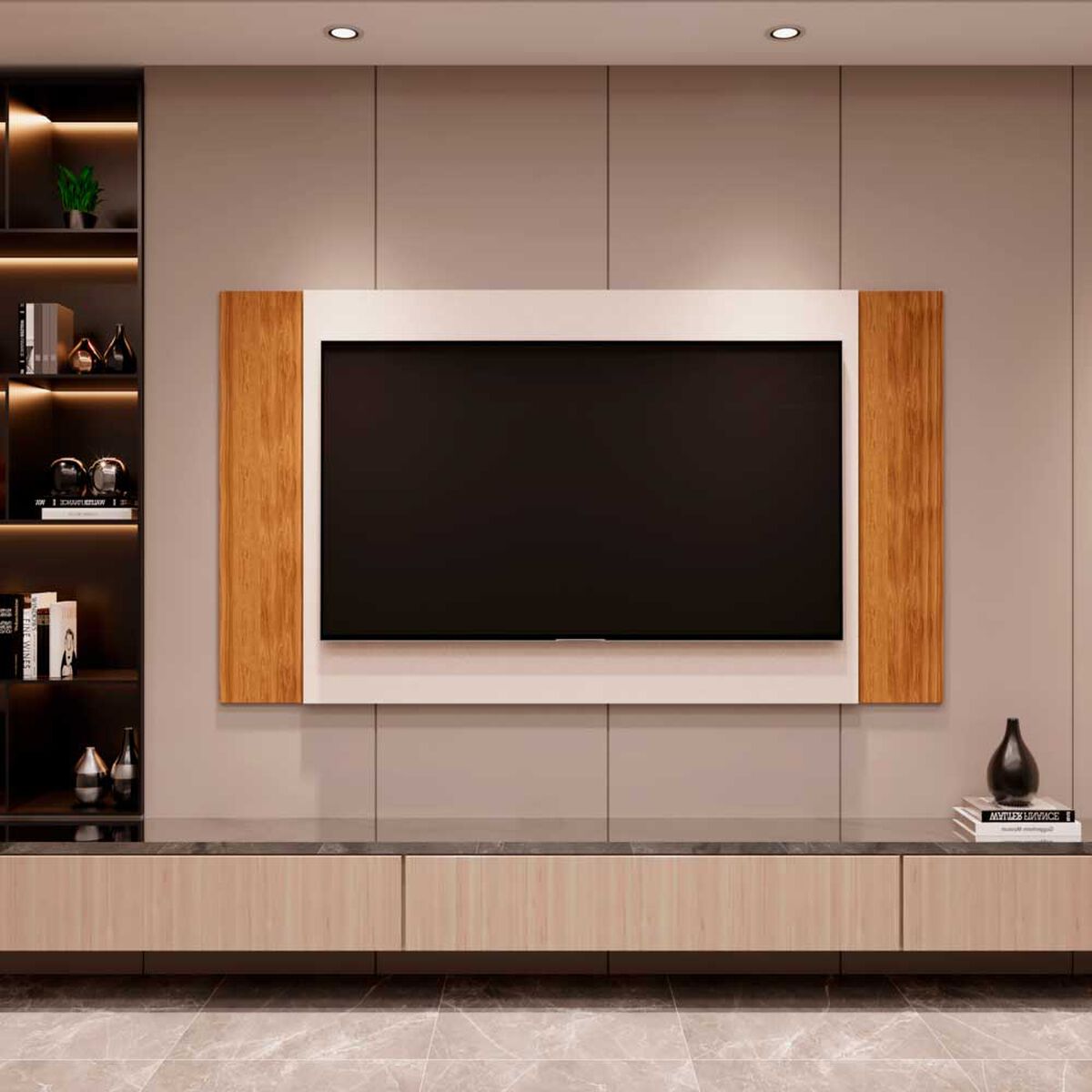 Panel TV Exit Fresno Hasta 50" Blanco