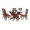 Juego de Comedor Latam Home Alicante 6 Sillas Palo Rosa
