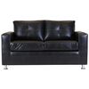 Sofá Muebles America George 2 Cuerpos Negro