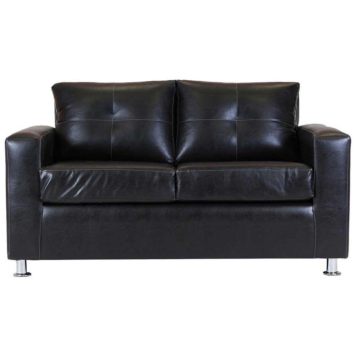 Sofá Muebles America George 2 Cuerpos Negro