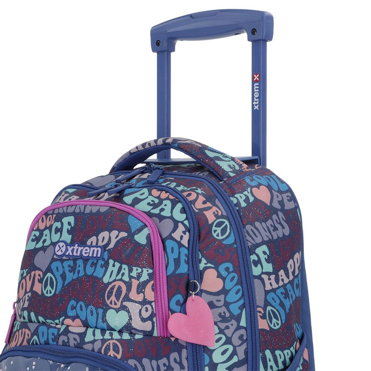 Mochila Con Ruedas Niña Cross 2.0 Azul L Xtrem