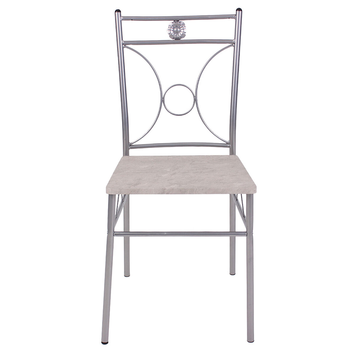 Juego Comedor Angelmó 4 Sillas Gris