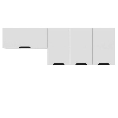 Mueble Aereo de Cocina Delta Vekkahome 4 Puertas Blanca