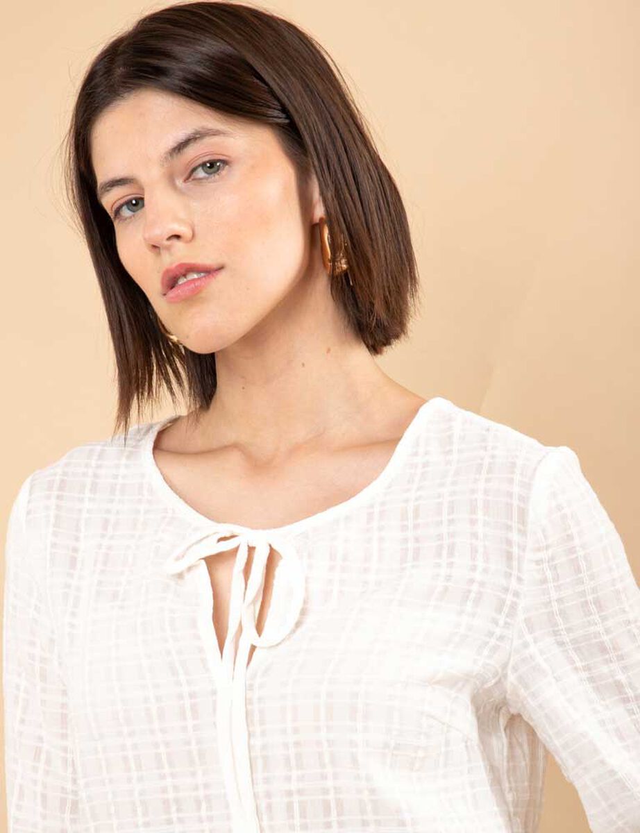 Blusa Algodón Manga Larga Mujer Zibel