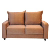 Sofá Tela Kea Luzzi 2 Cuerpos Tabaco