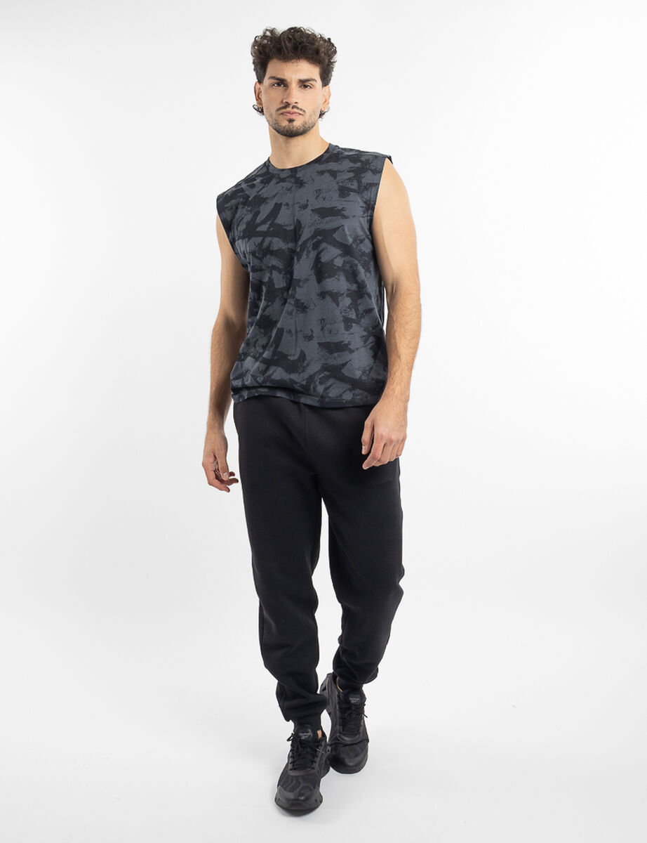 Polera Deportiva Manga Corta Hombre Black County