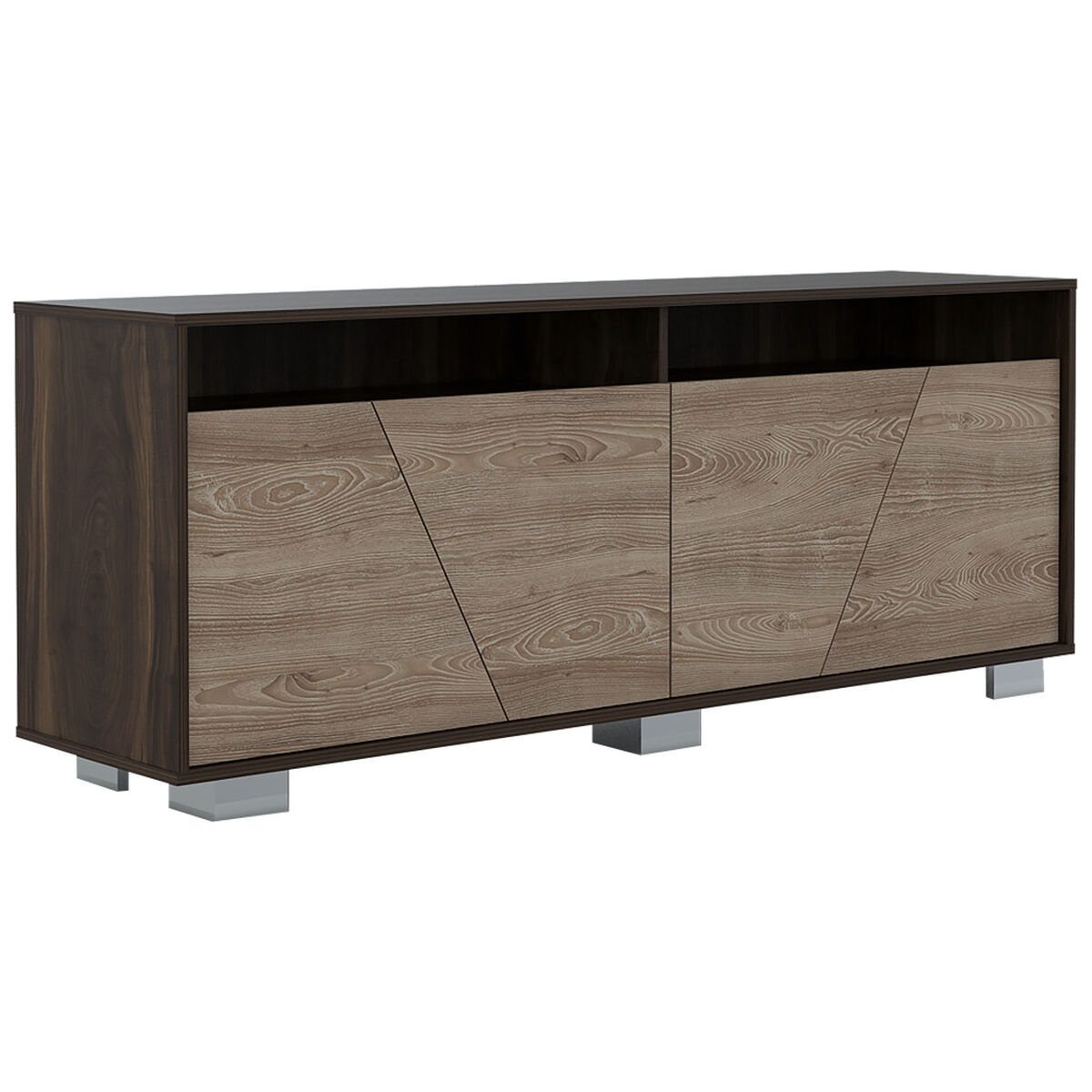 Rack TV 55 pulgadas + Bar Alto TuHome Fraktal