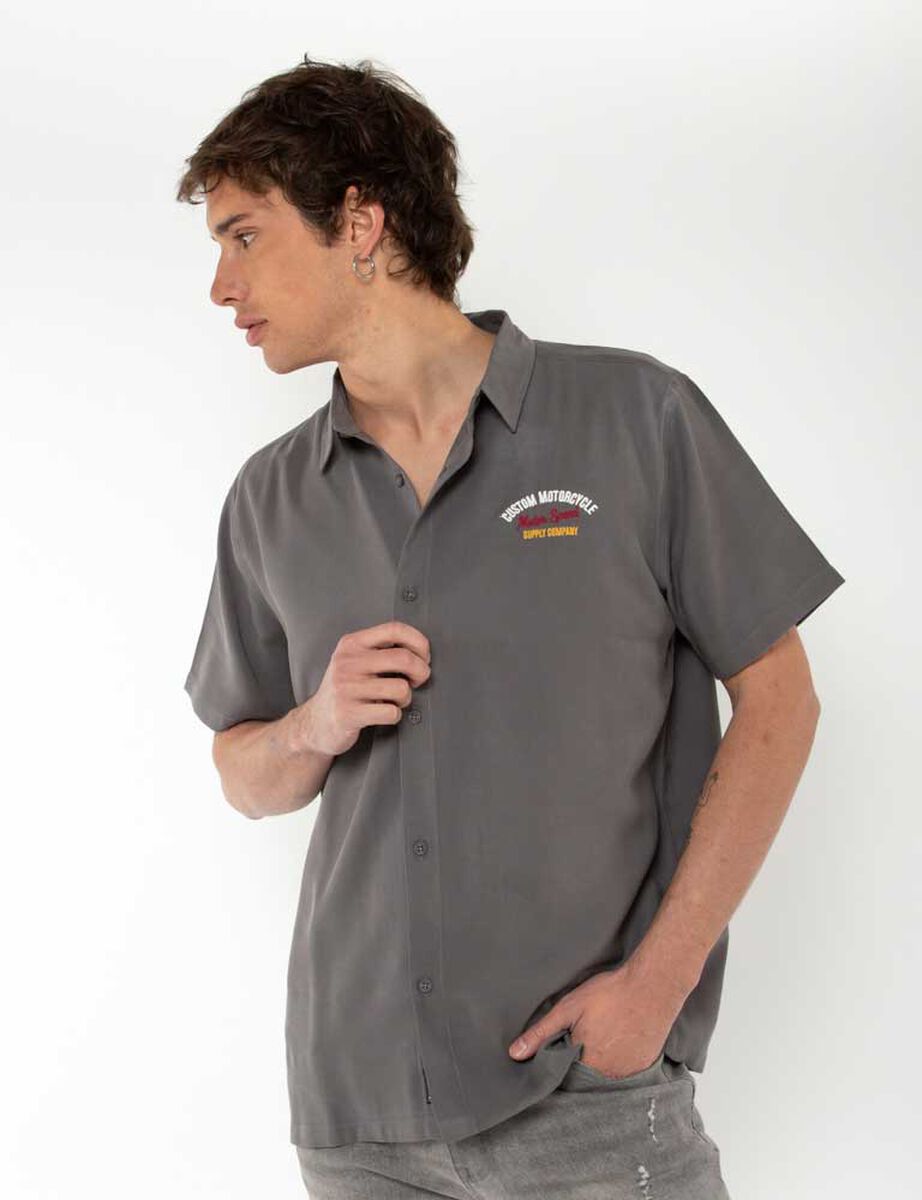 Camisa Estampada Manga Corta Hombre Fiorucci