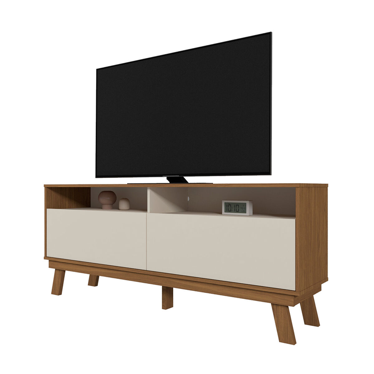 Rack TV Vekkahome Olinda 65" Pulgadas Café