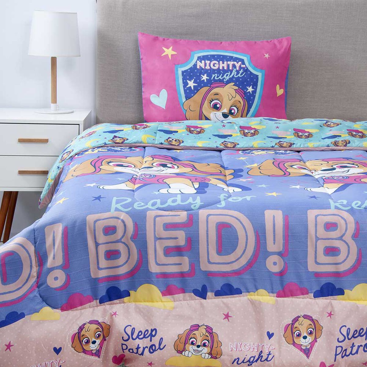 Plumón Infantil Paw Patrol 1,5 Plazas Skye Niña