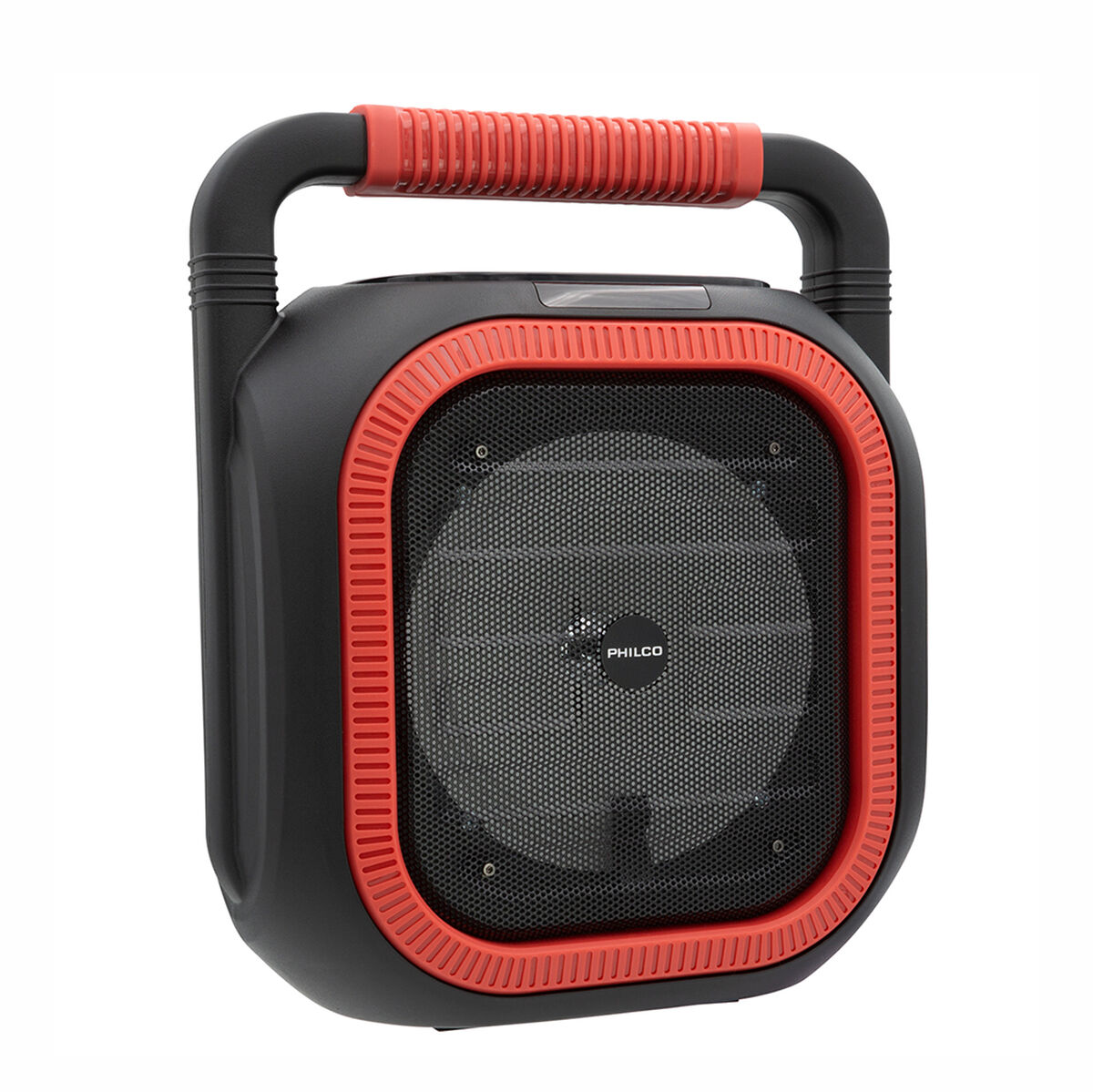 Parlante Bluetooth Philco 765 Karaoke Gris-Rojo