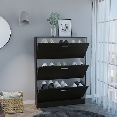 Imagen 2 del producto Zapatero TuHome Z-94 3 Cajones Wengue/Blanco