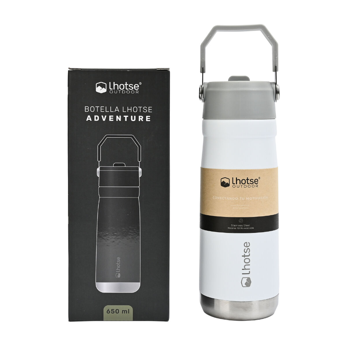 Botella  Lhotse Adventure 650 ml Blanco
