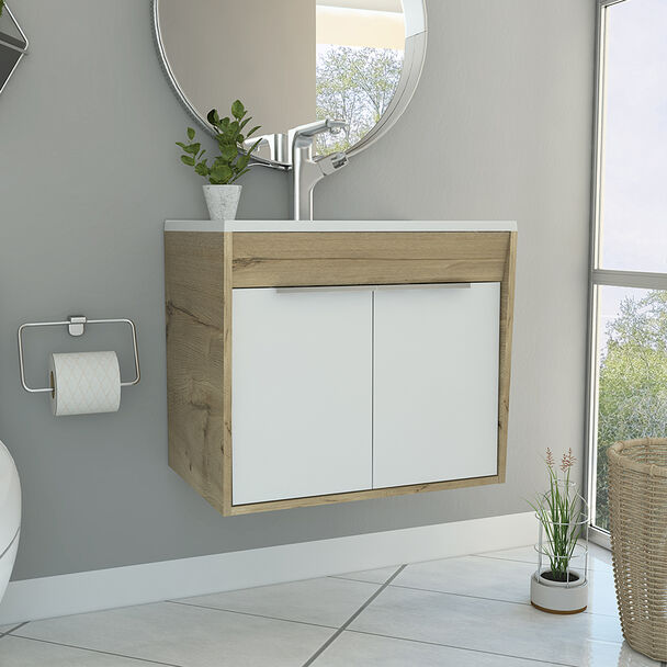 Mueble Lavamanos TuHome Carter Flotante Duna-Blanco