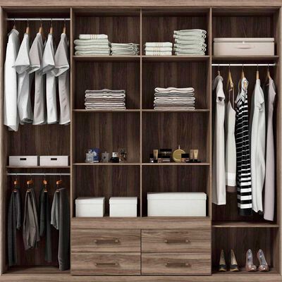 Imagen 2 del producto Clóset Altavision Napoles 8 Puertas 4 Cajones Café