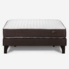 Cama Europea Rosen 2 Plazas Ergo T + Respaldo + 2 Veladores Dreams 2 Plazas Treliza Negro