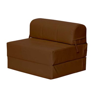 Sofá Cama Latam Home PU Siena 1 Cuerpo Chocolate