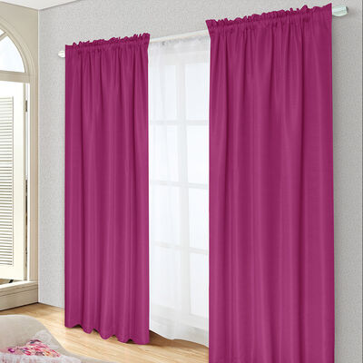 Imagen 1 del producto Combo Cortinas Doral Tabatha 220 x 140 cm Fucsia
